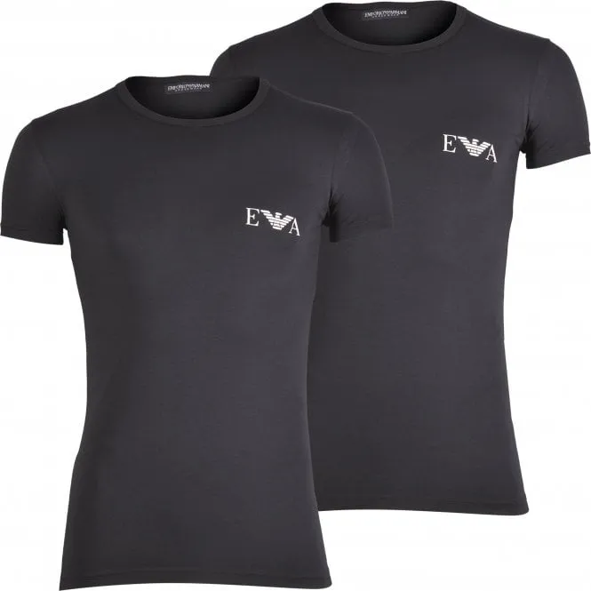 2-Pack Eagle Logo T-Shirts, Black