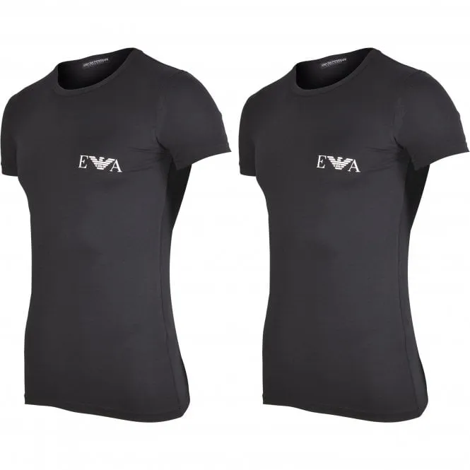 2-Pack Eagle Logo T-Shirts, Black