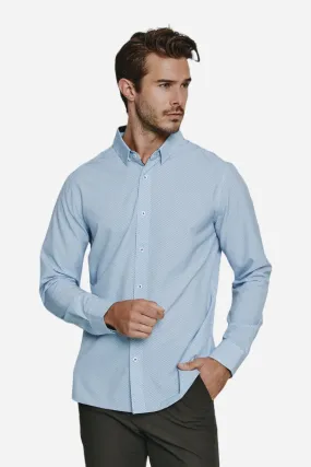 7 Diamonds Castel Long Sleeve Shirt in Light Blue