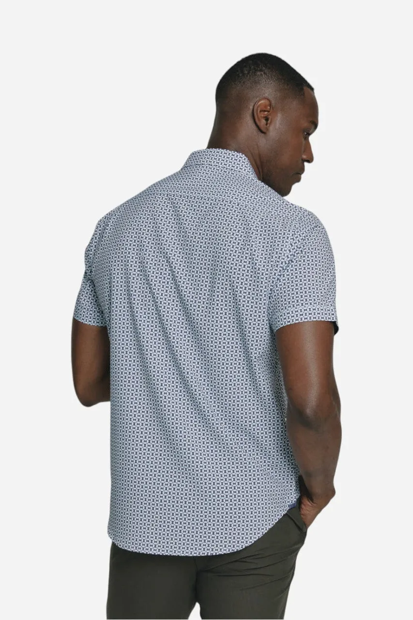 7 Diamonds Halden Short Sleeve Shirt in Coral