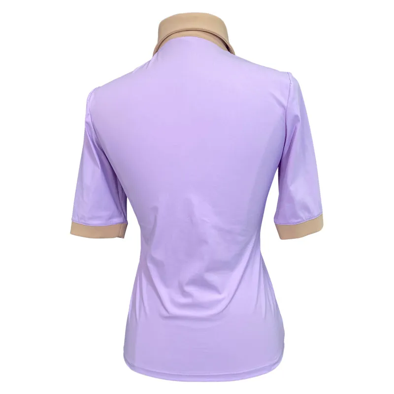 Aisling Equestrian 'Emma' Top in Lilac/Tan - GE 36 (US Small)