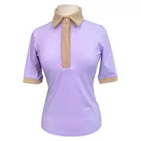 Aisling Equestrian 'Emma' Top in Lilac/Tan - GE 36 (US Small)