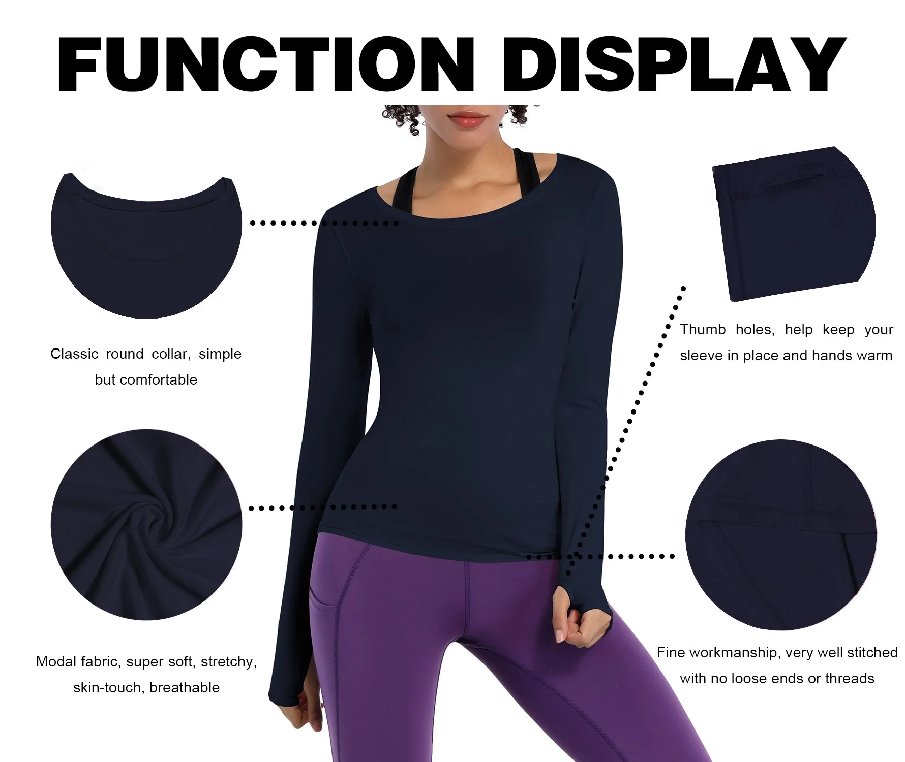 Athlete Long Sleeve Tops darknavy_Golf