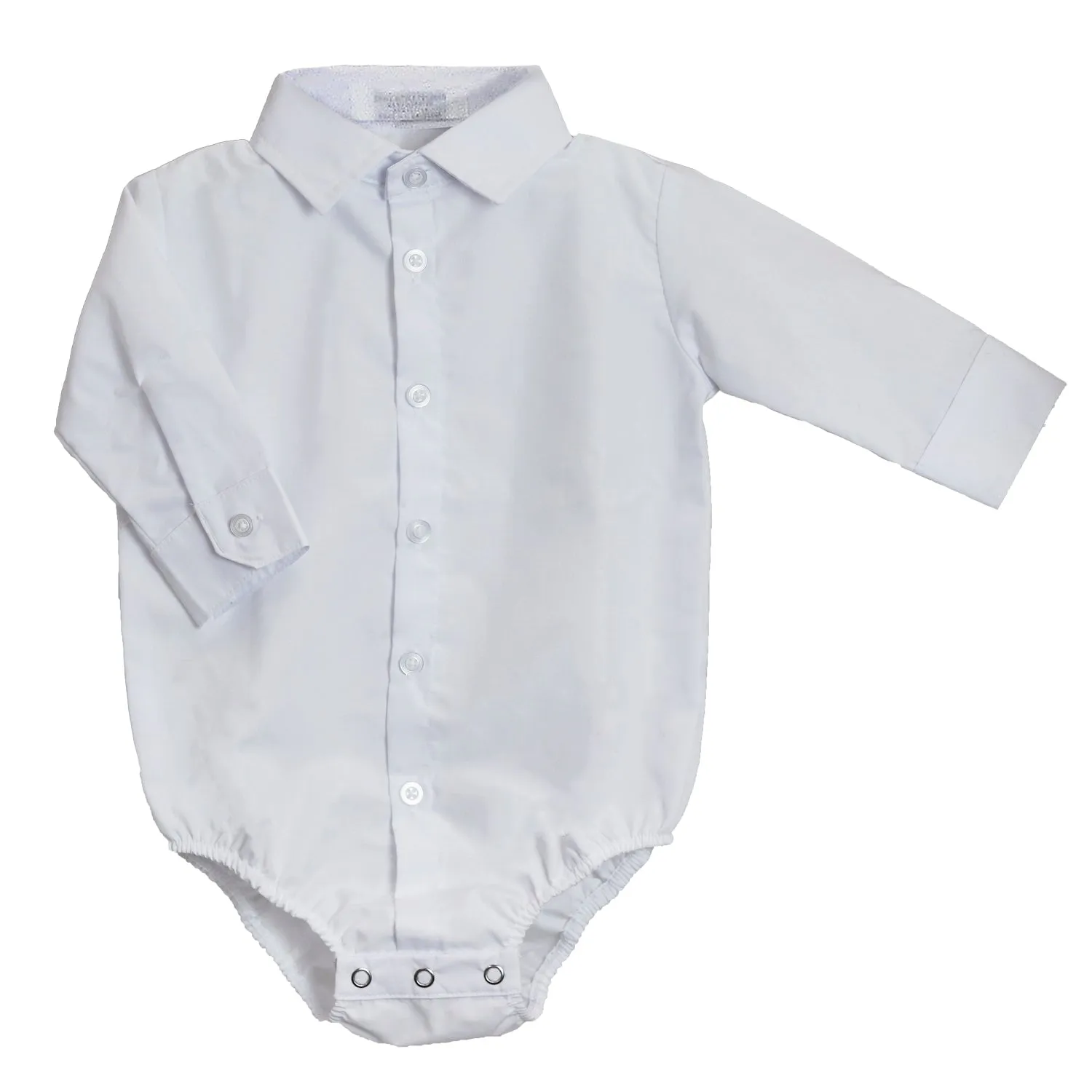 Baby Boys' White Dress Bodyshirt