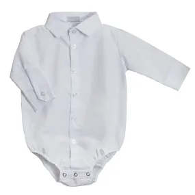 Baby Boys' White Dress Bodyshirt