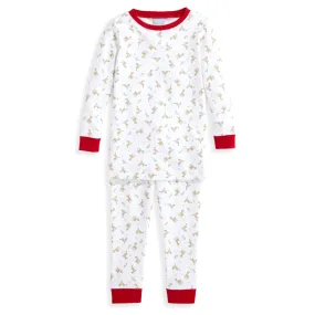 Bella Bliss: Prancer Printed Pima Jammies