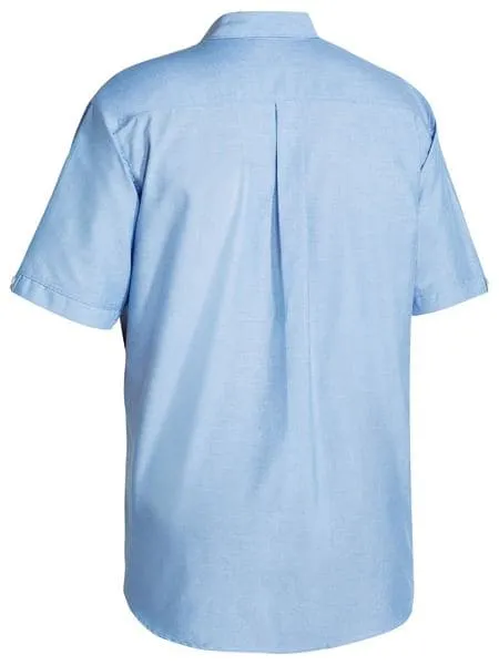 Bisley Oxford Shirt - Short Sleeve - Blue (BS1030)