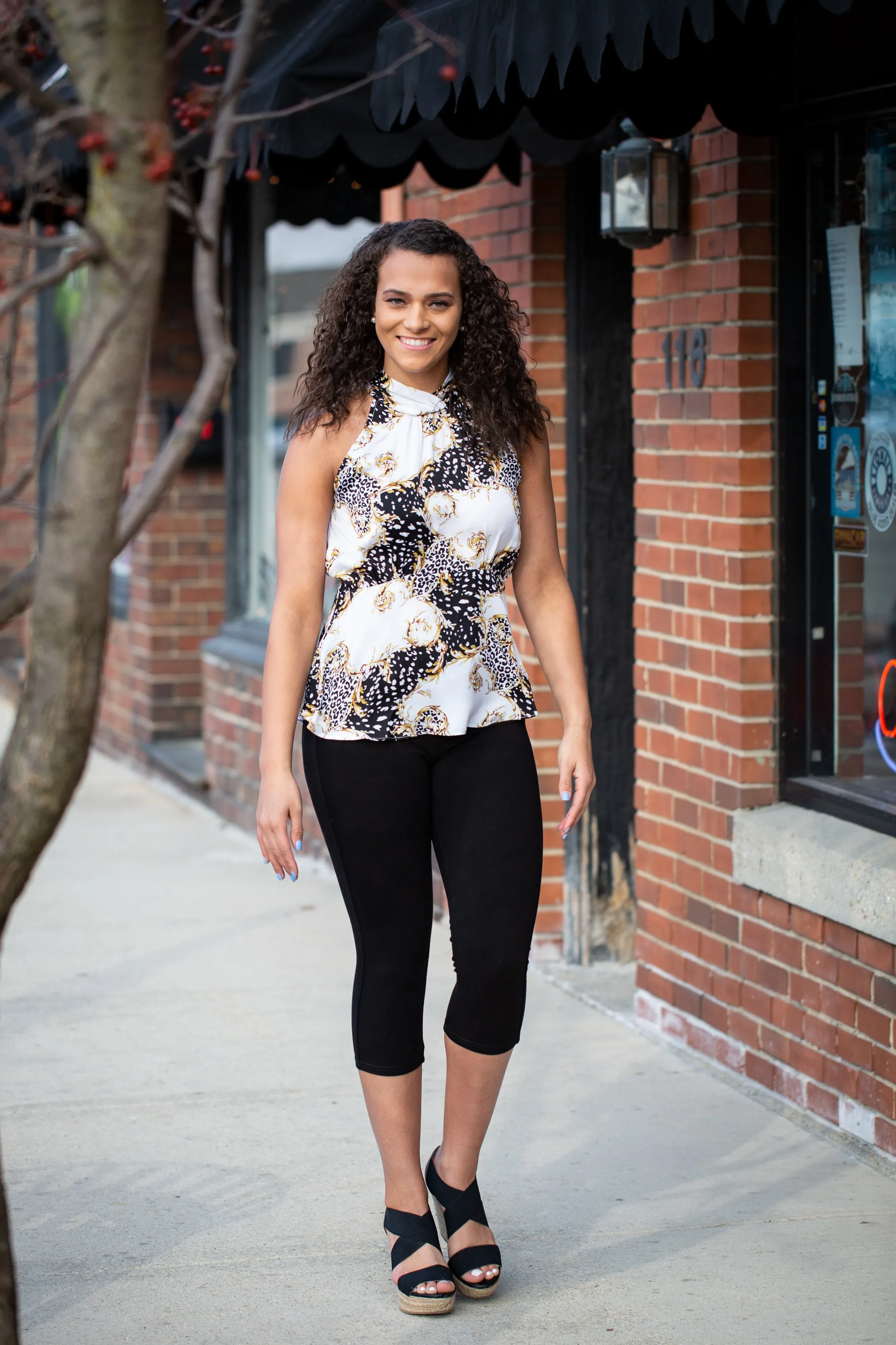 Black Brazillian Moleton Jean Capris