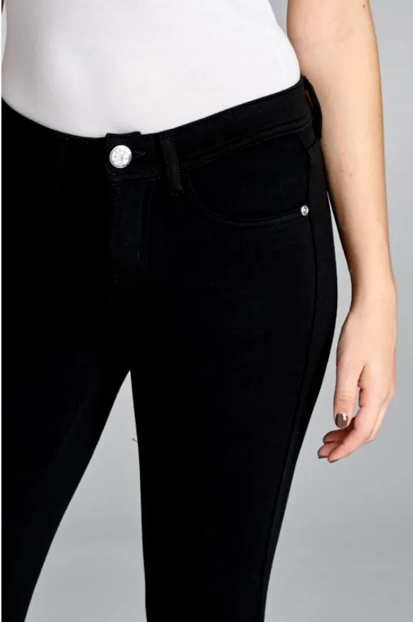 Black Brazillian Moleton Jean Capris