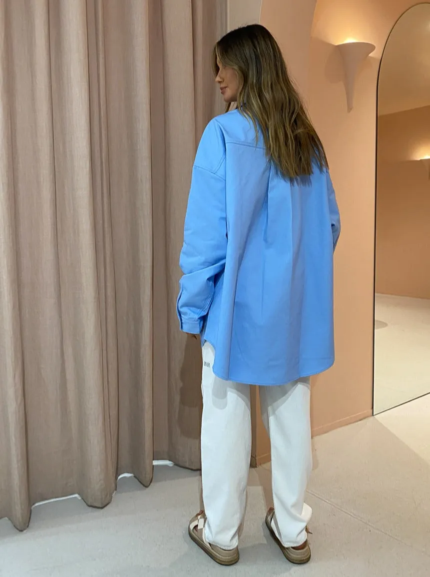 Blanca George Shirt in Blue Orange
