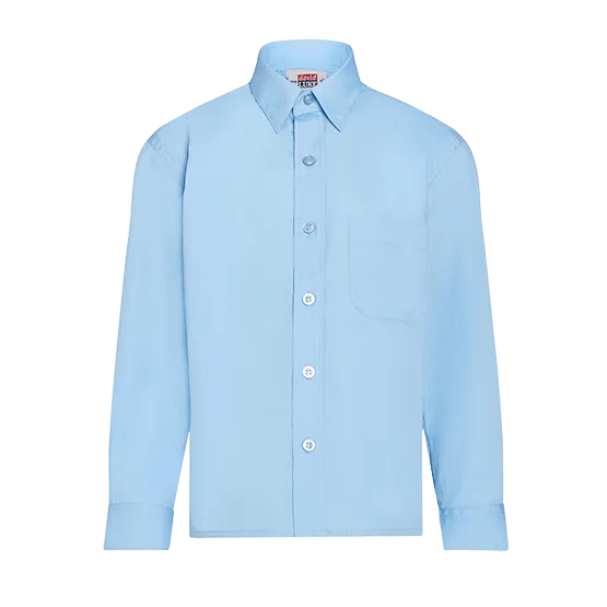 Boys Long Sleeve School Shirt 2 Pack