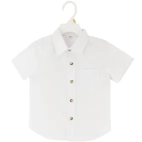 Boys Toddler Dress Shirt Short Sleeves