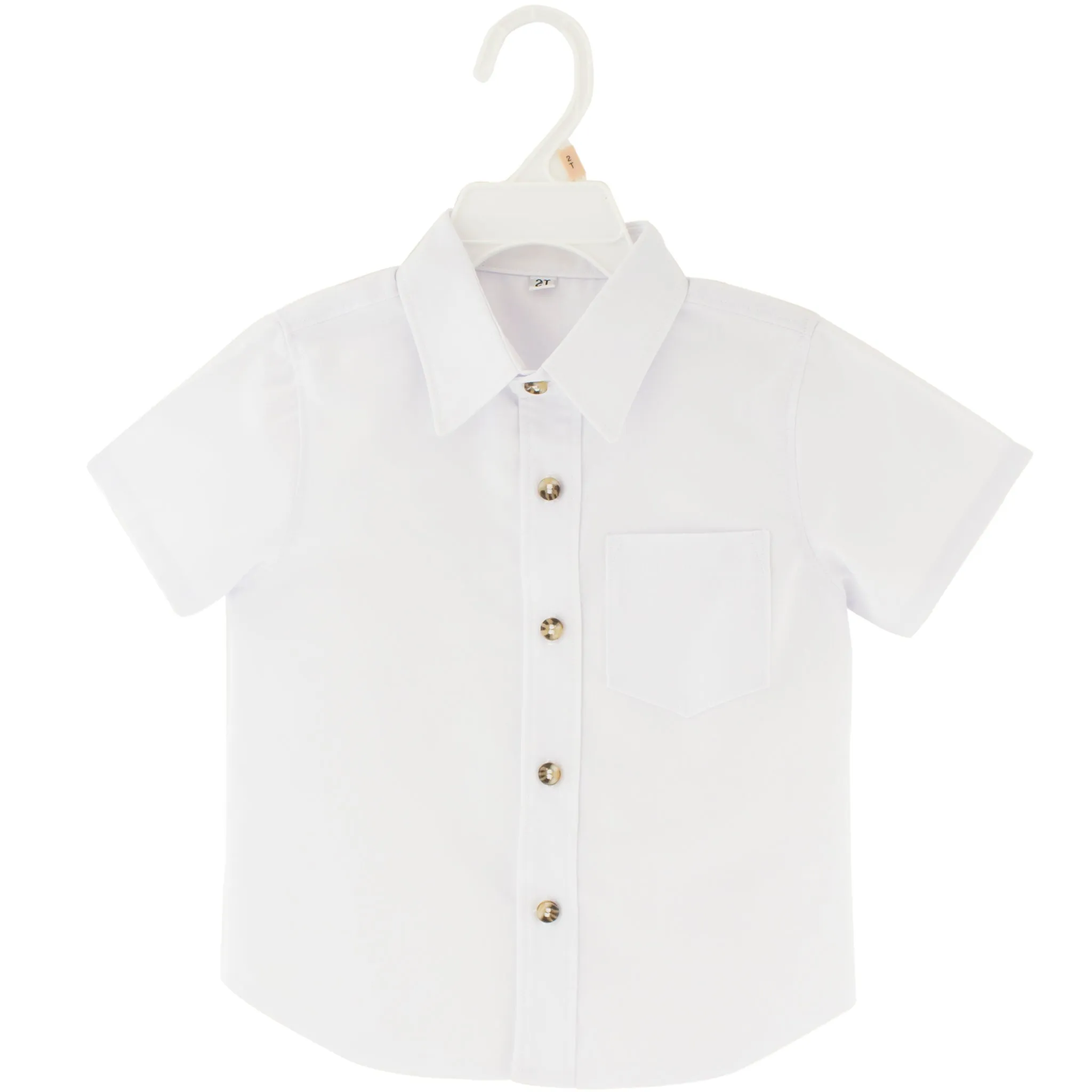 Boys Toddler Dress Shirt Short Sleeves