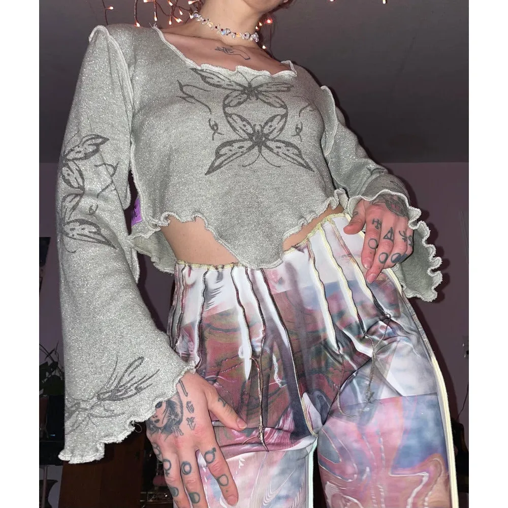 butterfly glitz longsleeve