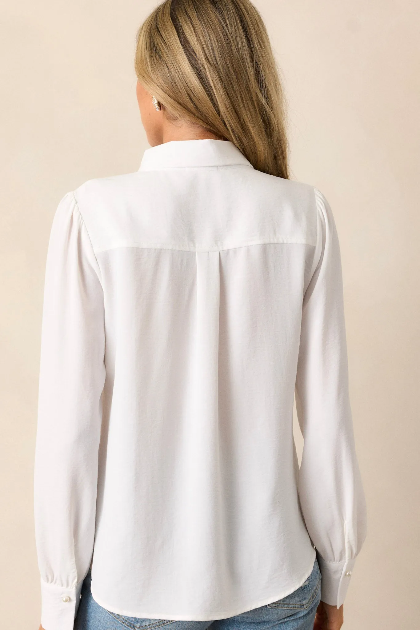 Chic Chronicles Ivory Long Sleeve Top