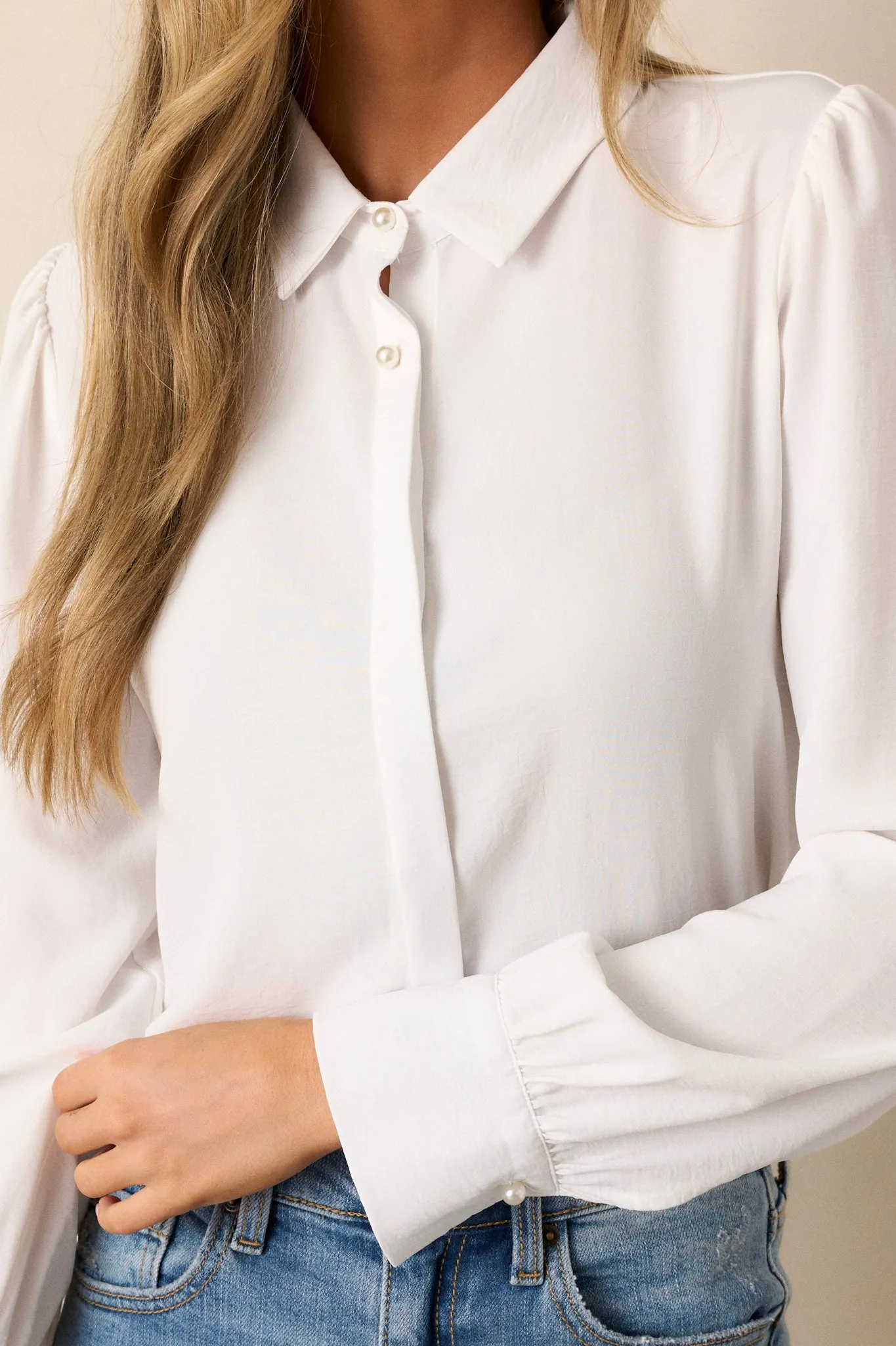 Chic Chronicles Ivory Long Sleeve Top