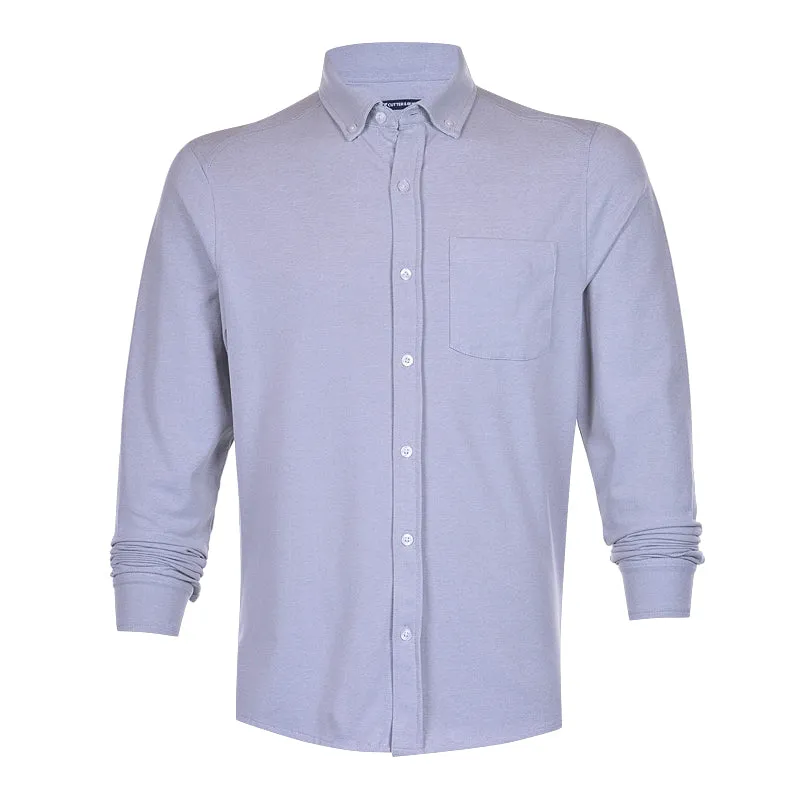CUTTER & BUCK Oxford Button Men's Long Sleeve Shirt (Polished)