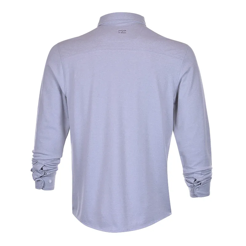 CUTTER & BUCK Oxford Button Men's Long Sleeve Shirt (Polished)