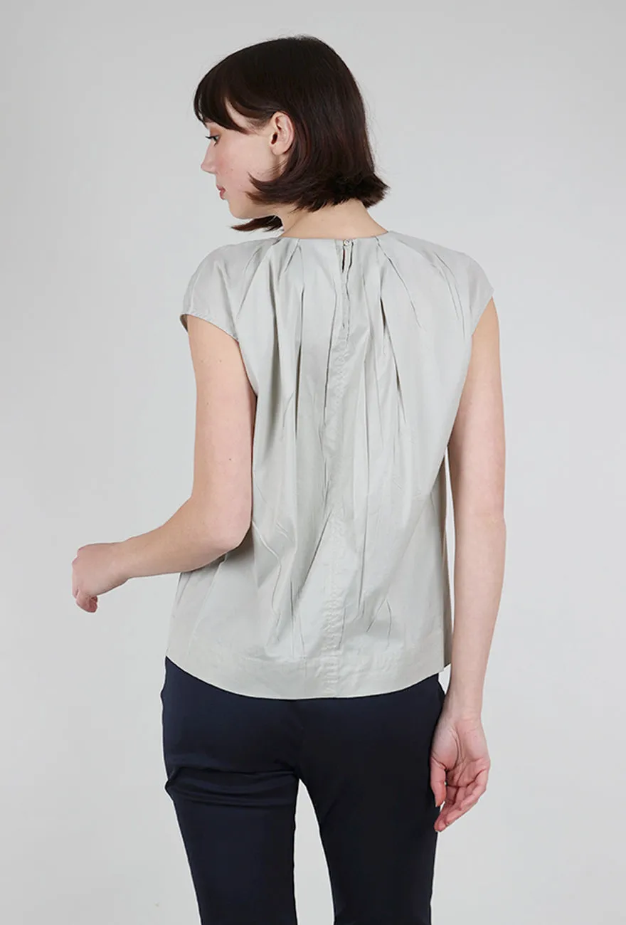 Debardeur Pleat Blouse, Argile