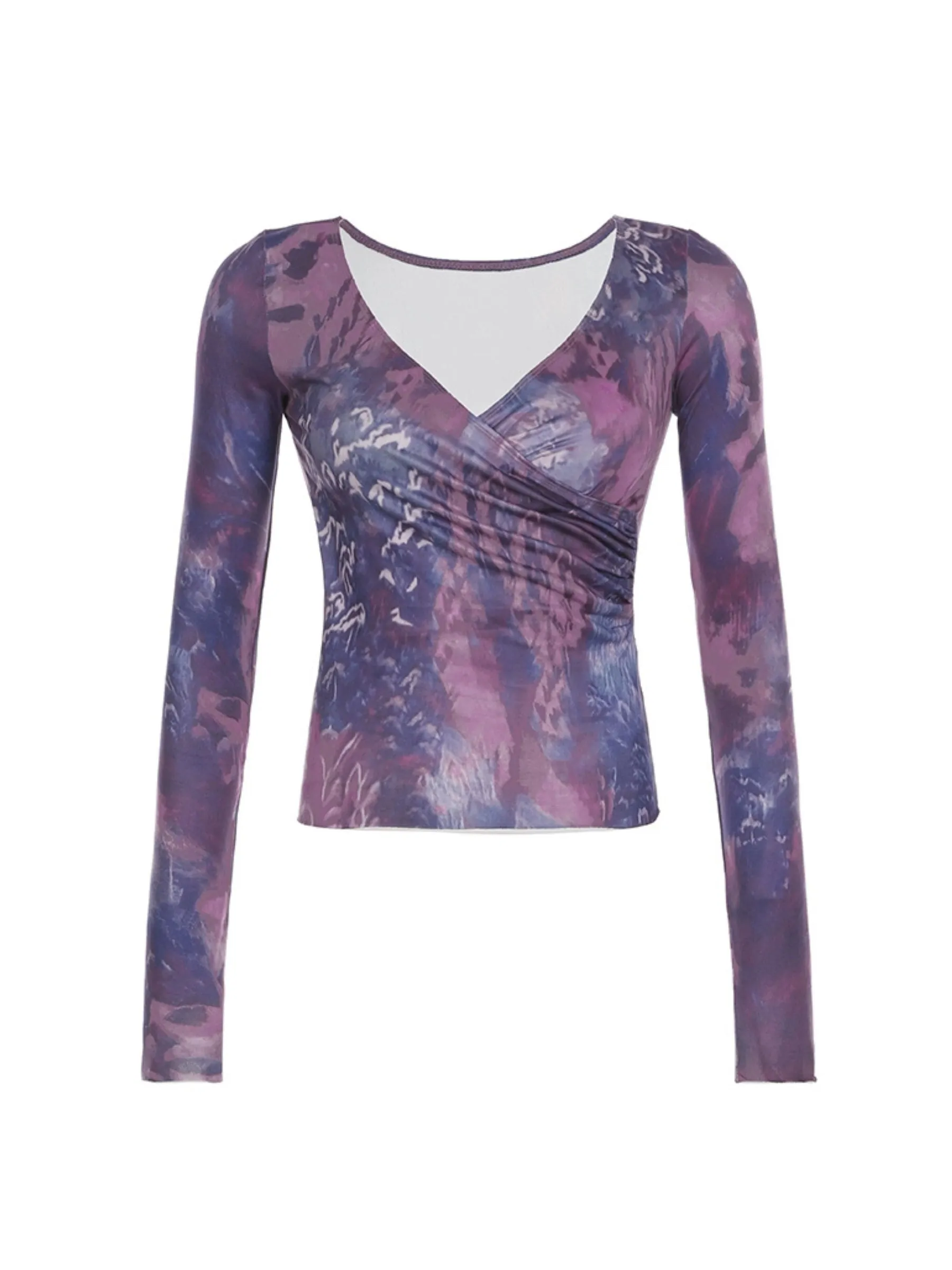 Dejah Floral Cross V-Neck Top