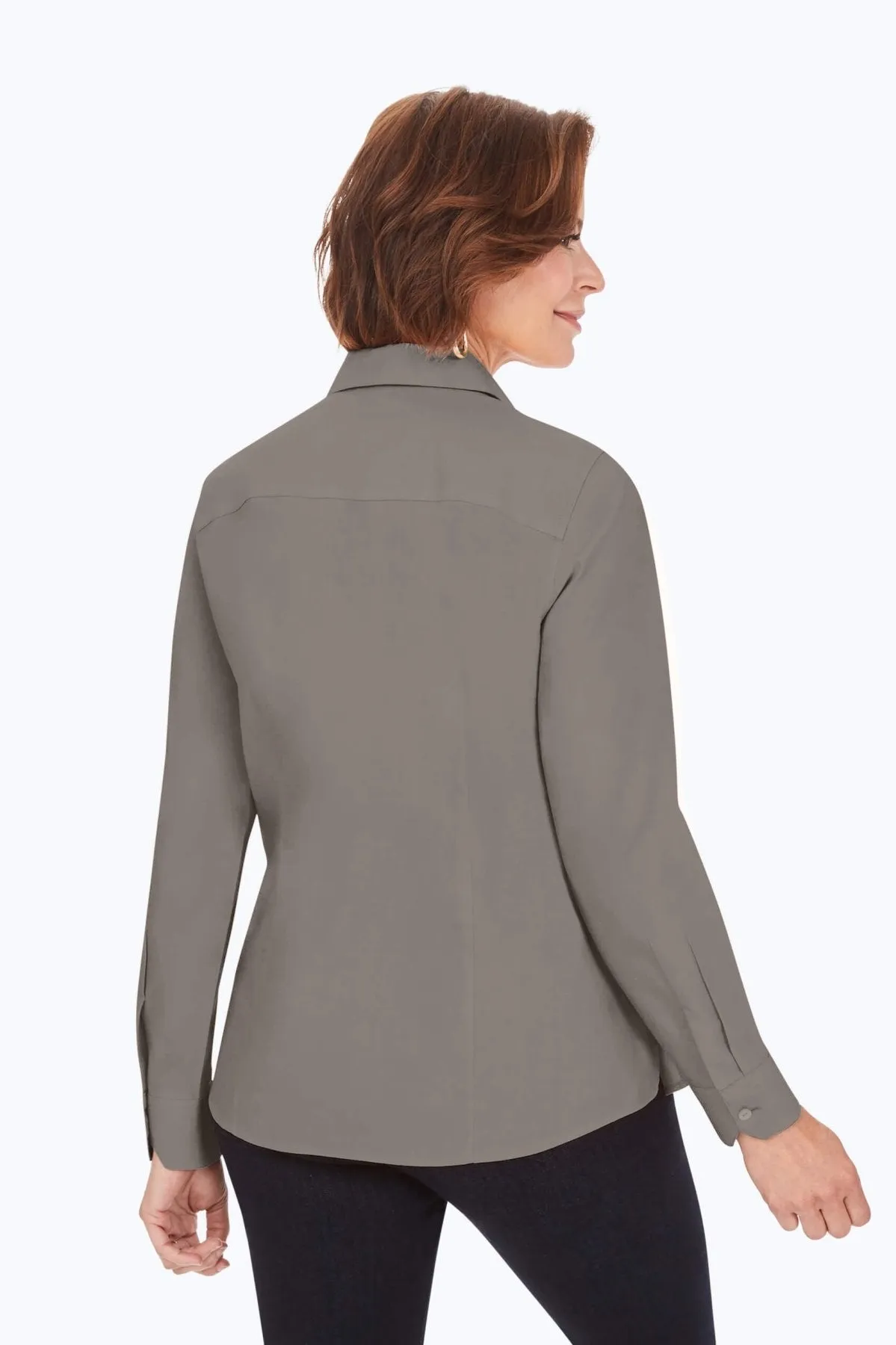 Dianna Pinpoint No Iron Long Sleeve Shirt