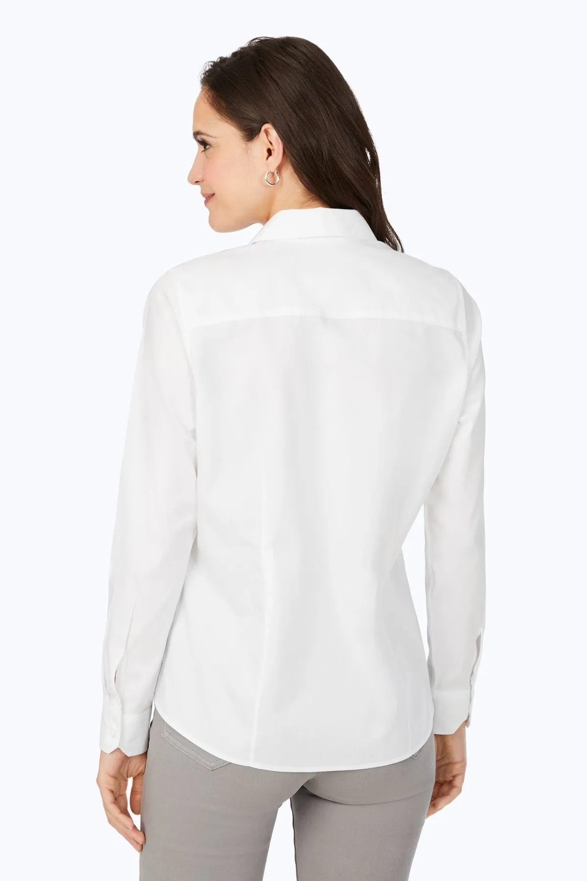 Dianna Pinpoint No Iron Long Sleeve Shirt