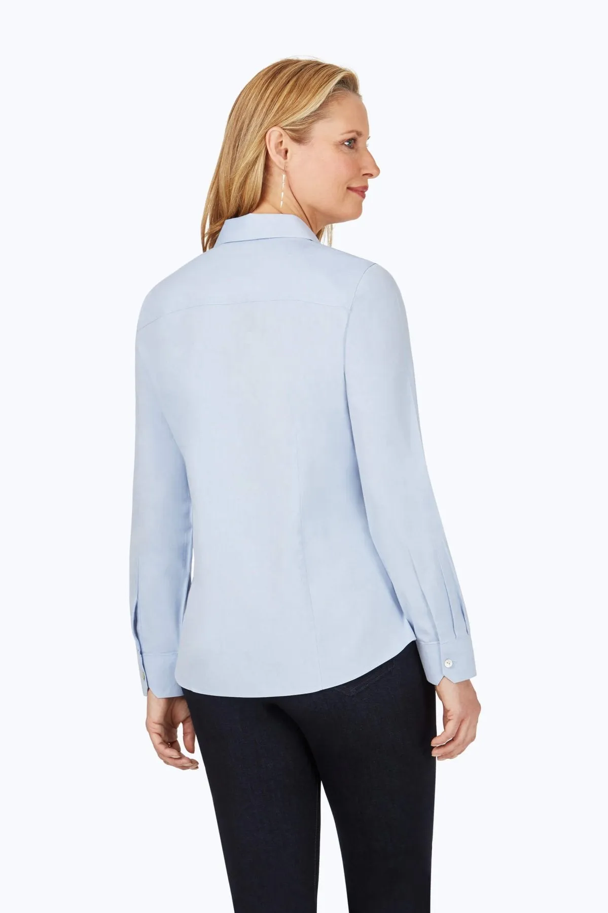 Dianna Pinpoint No Iron Long Sleeve Shirt