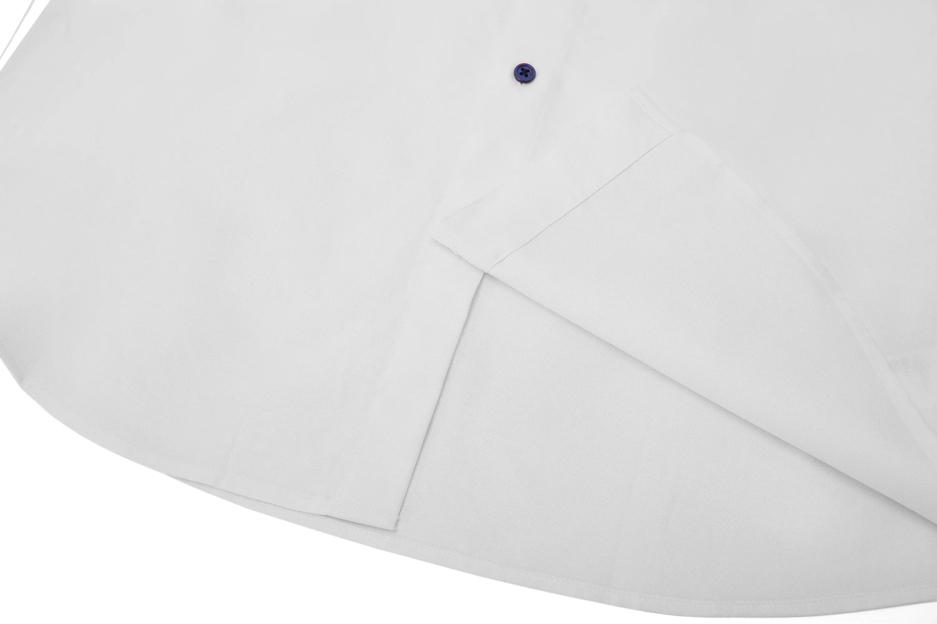 Easy Care Stand Collar Blocking Oxford Casual Shirt