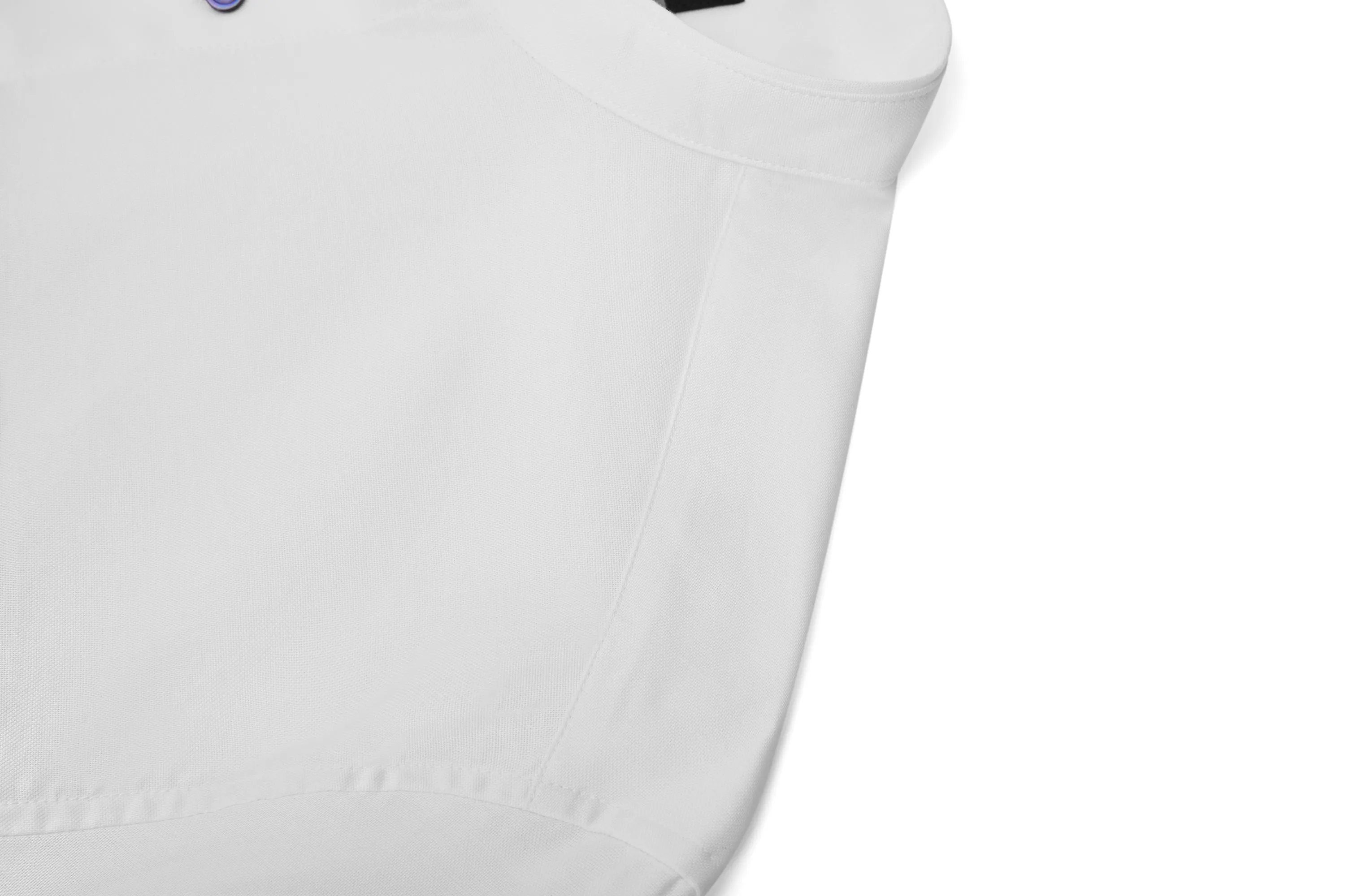 Easy Care Stand Collar Blocking Oxford Casual Shirt