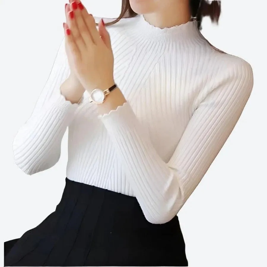 Elegant Sleeveless Mock Neck Tops