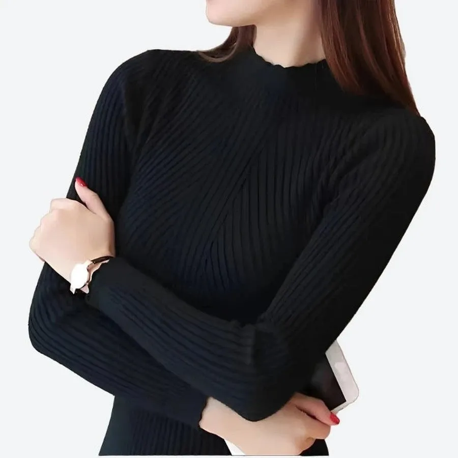 Elegant Sleeveless Mock Neck Tops