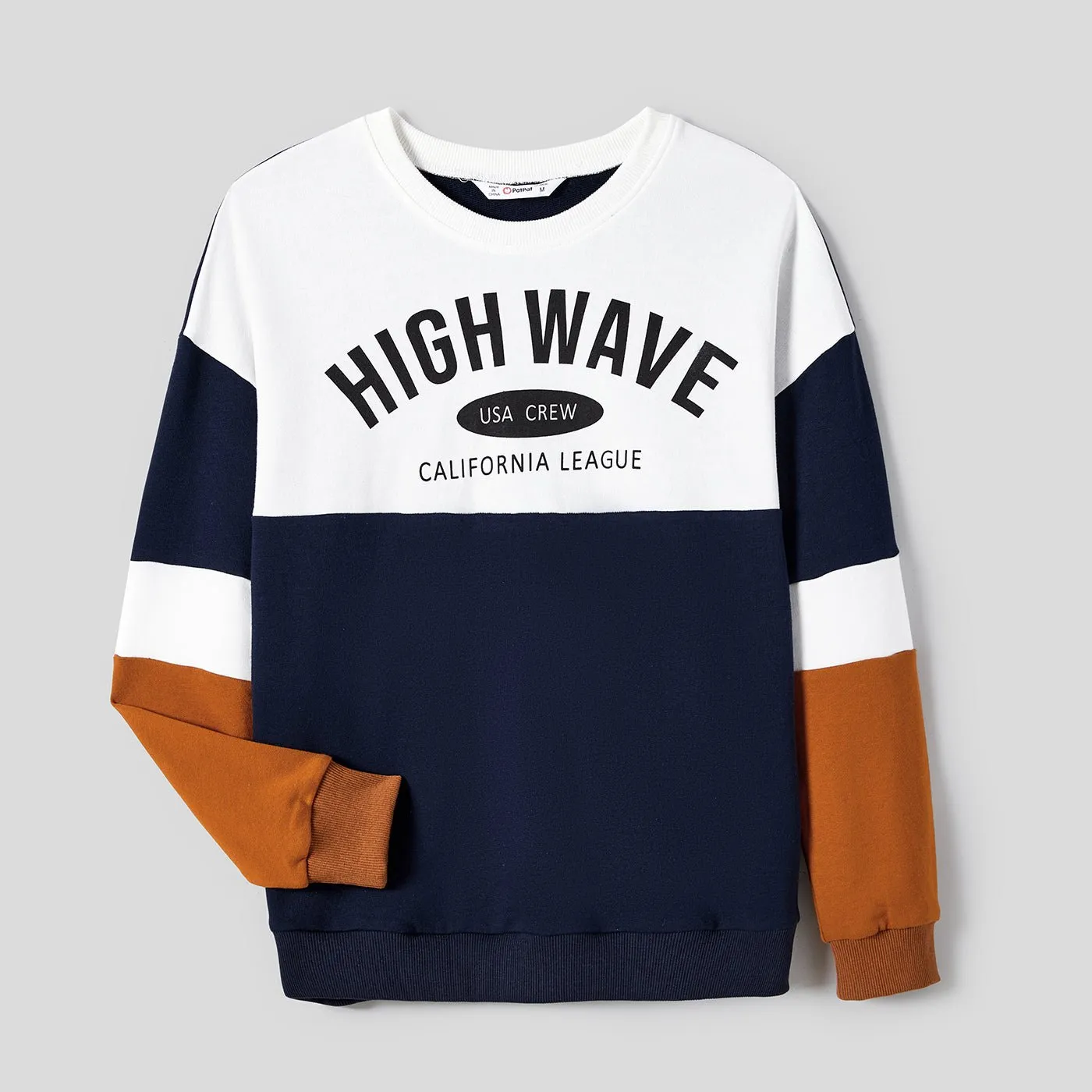 Family Matching letter and Colorblock Tops