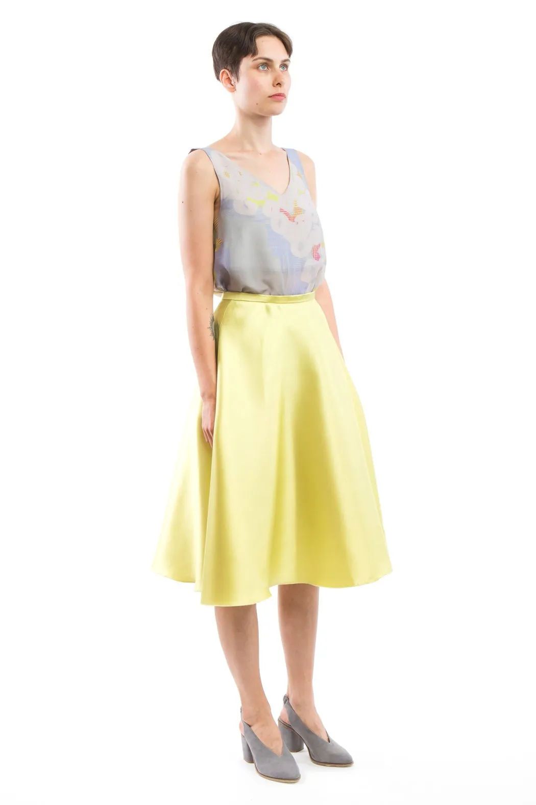 Flared Skirt Yellow