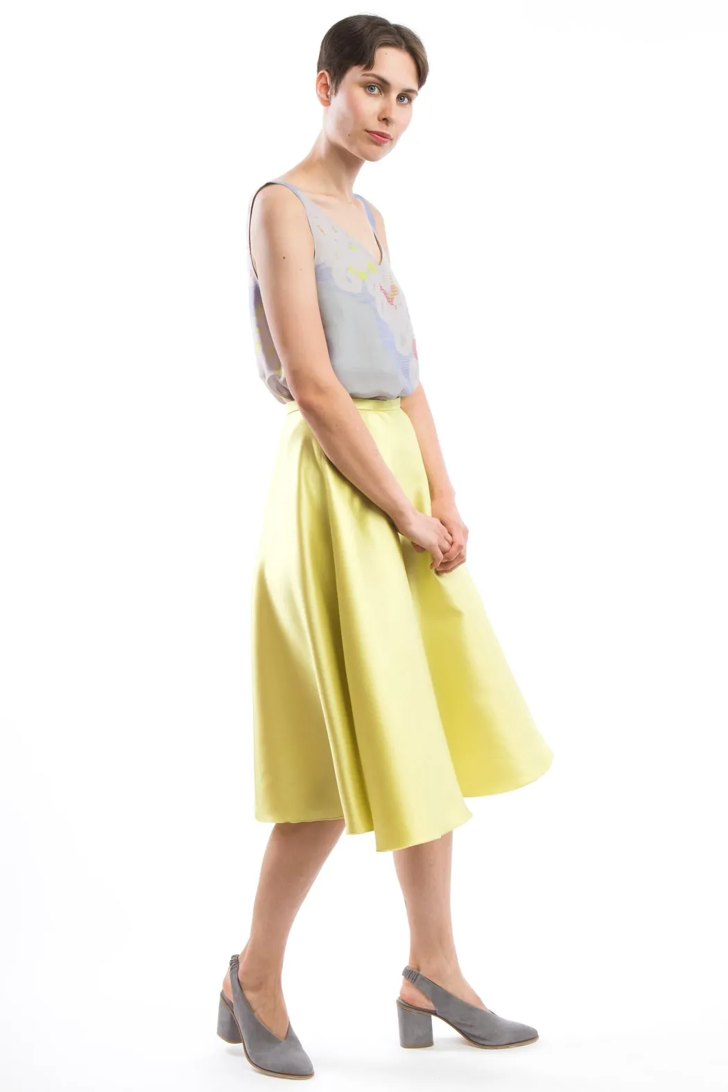 Flared Skirt Yellow