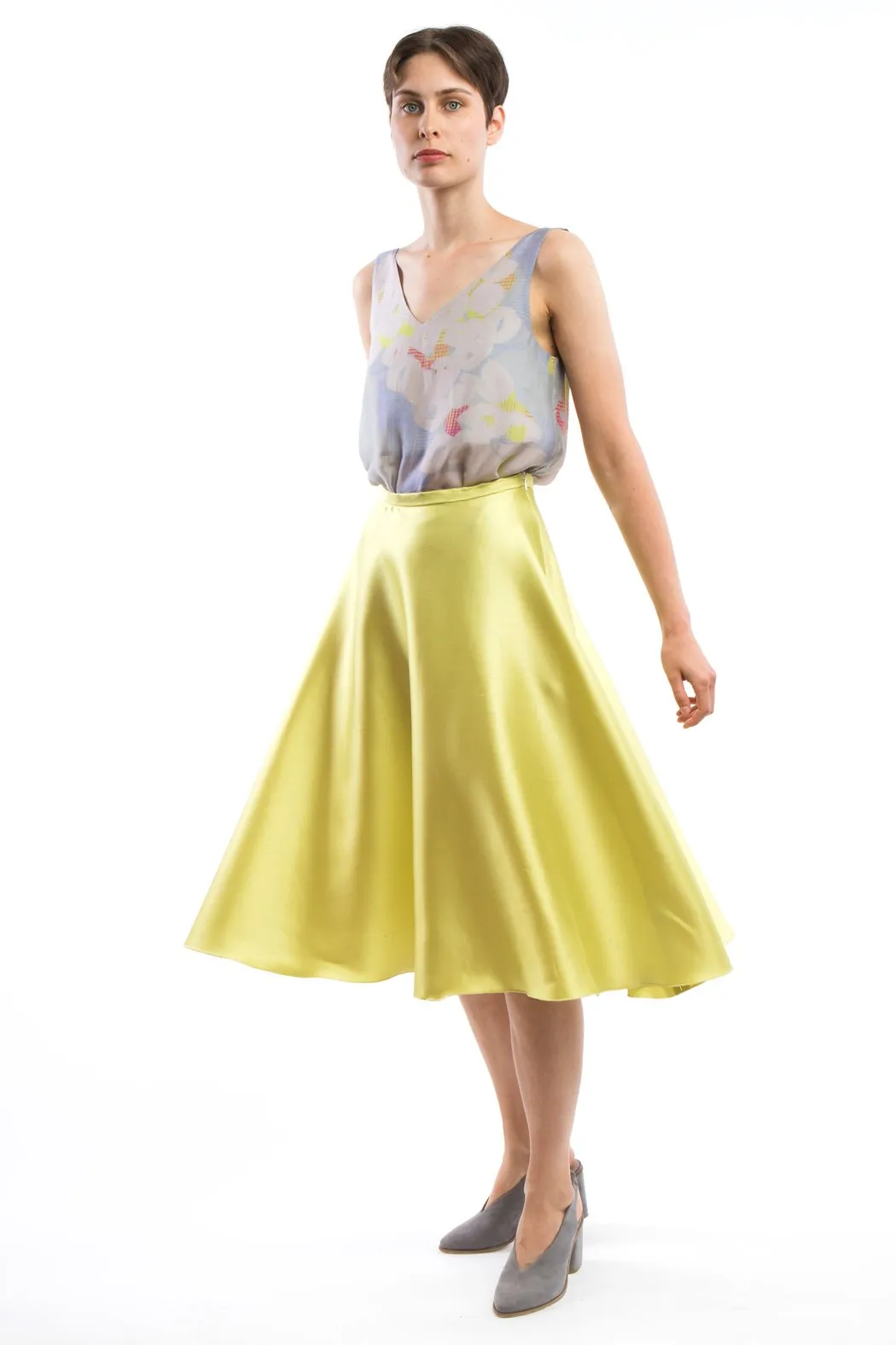 Flared Skirt Yellow