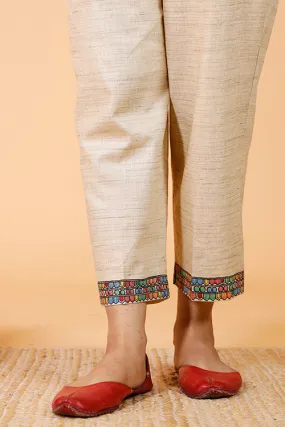 Gubbaro Handpainted Madhubani 'Mithila Baag' Pant