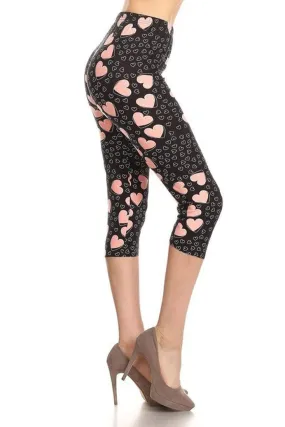 Hearts Plus Size Capri Leggings