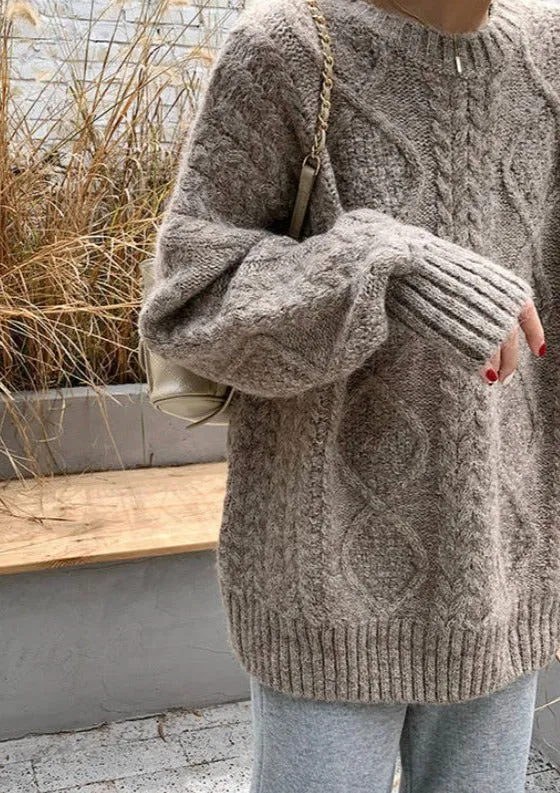 Heavy Super Soft Oversized Classic Fisherman-MOCHA