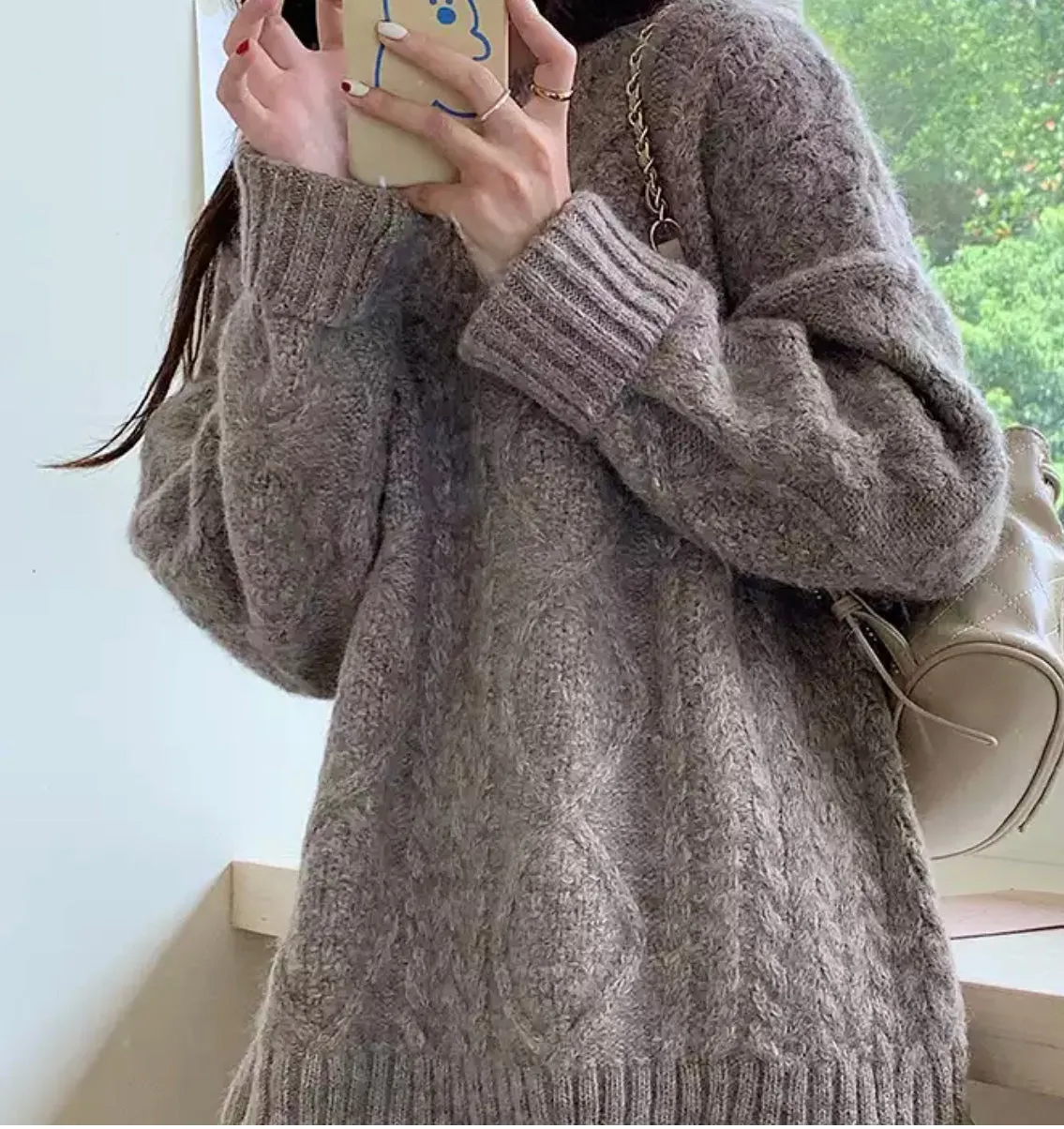 Heavy Super Soft Oversized Classic Fisherman-MOCHA