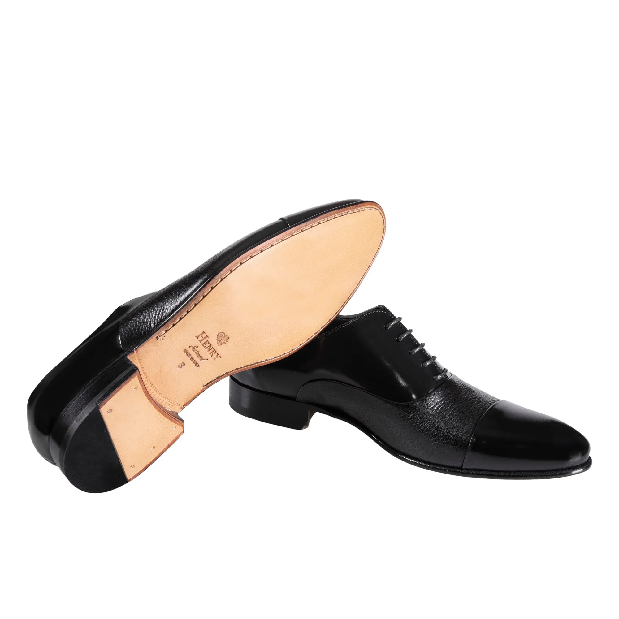 HENRY SARTORIAL Marsden Oxford BLACK