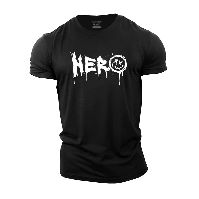Hero Graphic Men's Fitness T-shirts