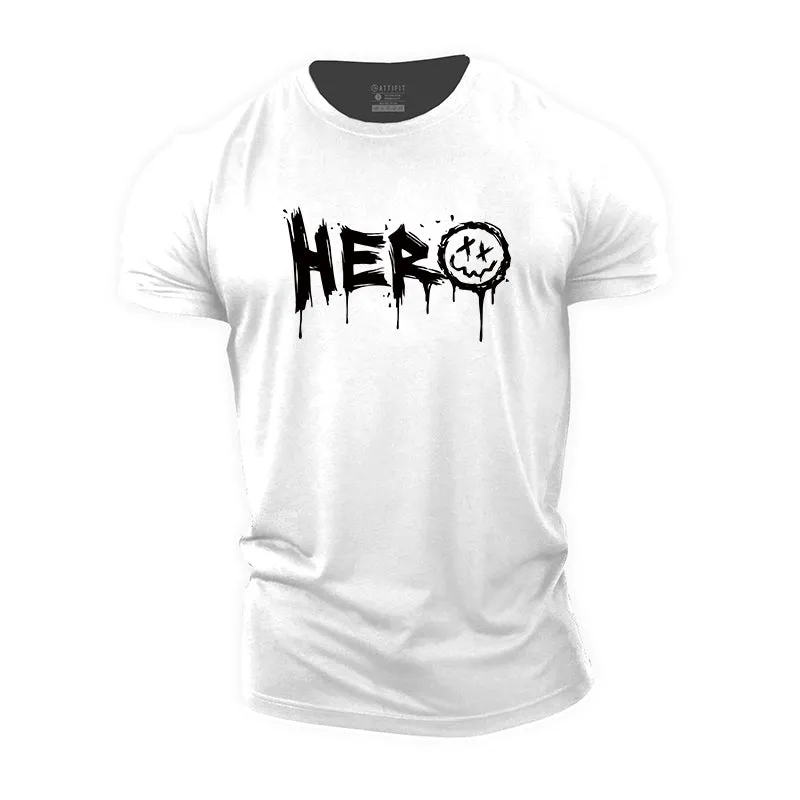 Hero Graphic Men's Fitness T-shirts