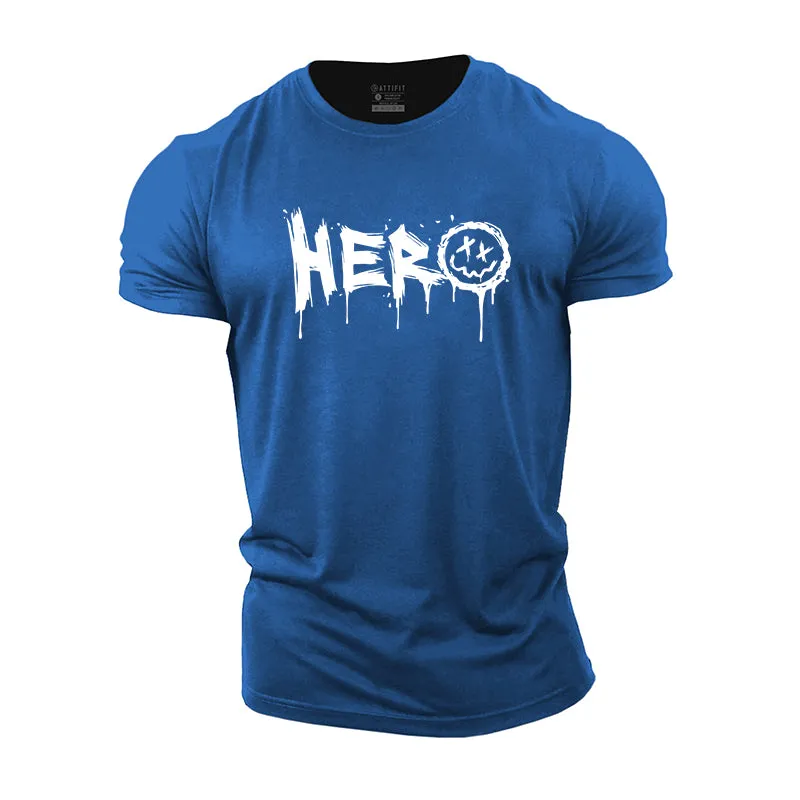Hero Graphic Men's Fitness T-shirts