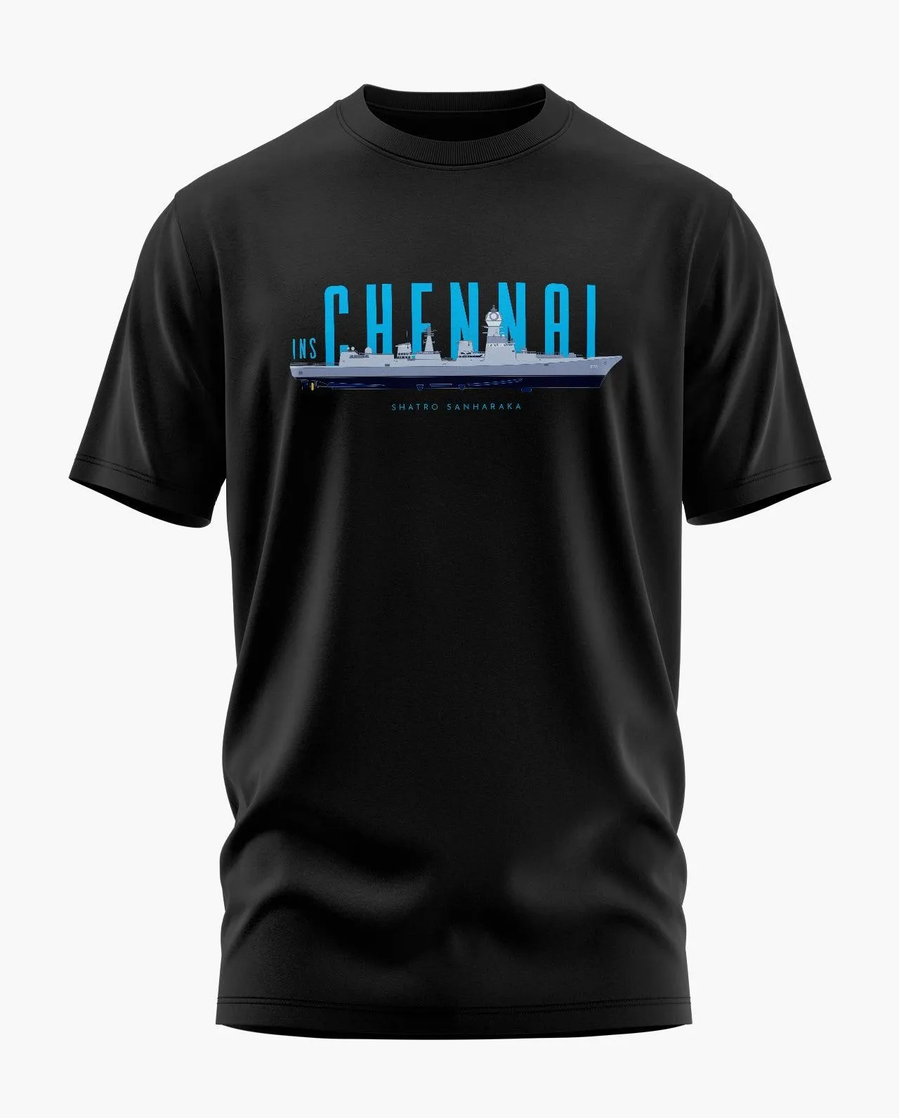 INS Chennai Signature LuxeSoft Cotton T-Shirt