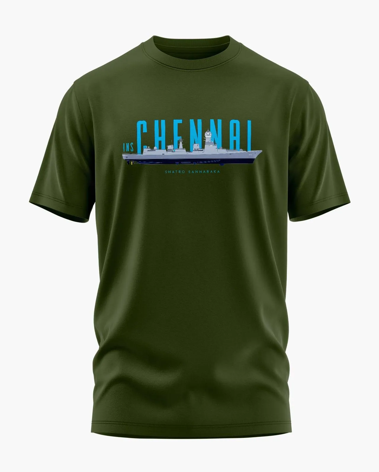 INS Chennai Signature LuxeSoft Cotton T-Shirt