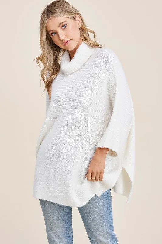 Ivory Soft Poncho