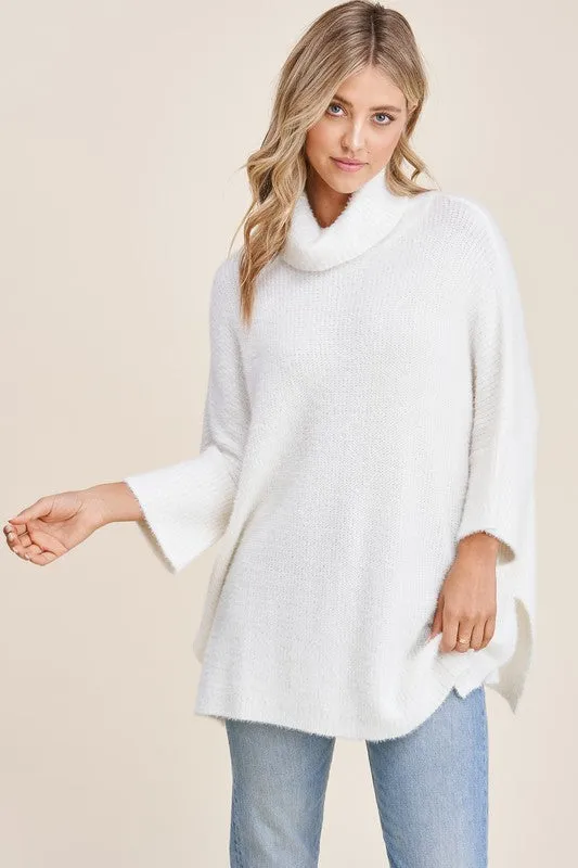 Ivory Soft Poncho
