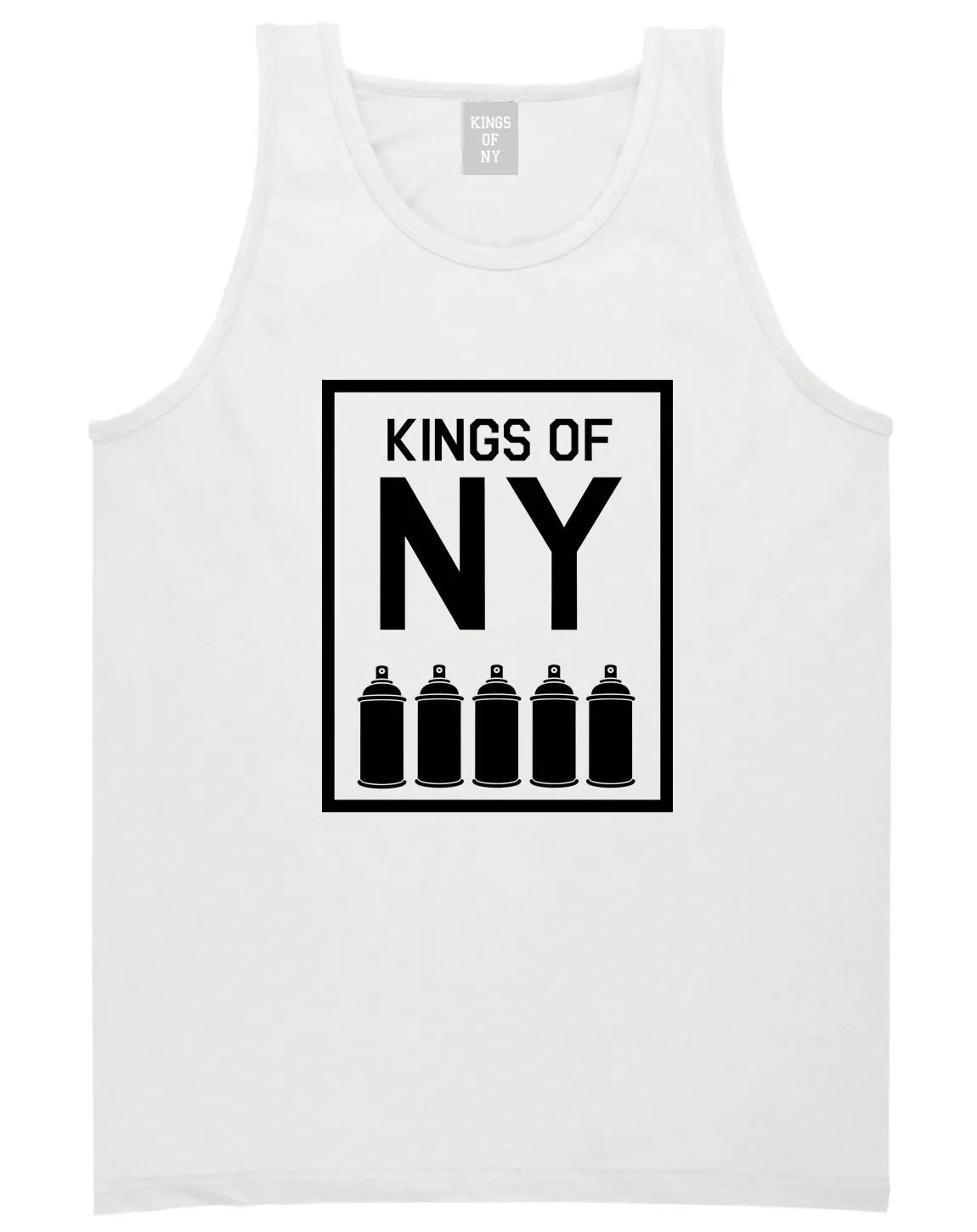 Kings Of NY Spray Can Graffiti Art Tank Top
