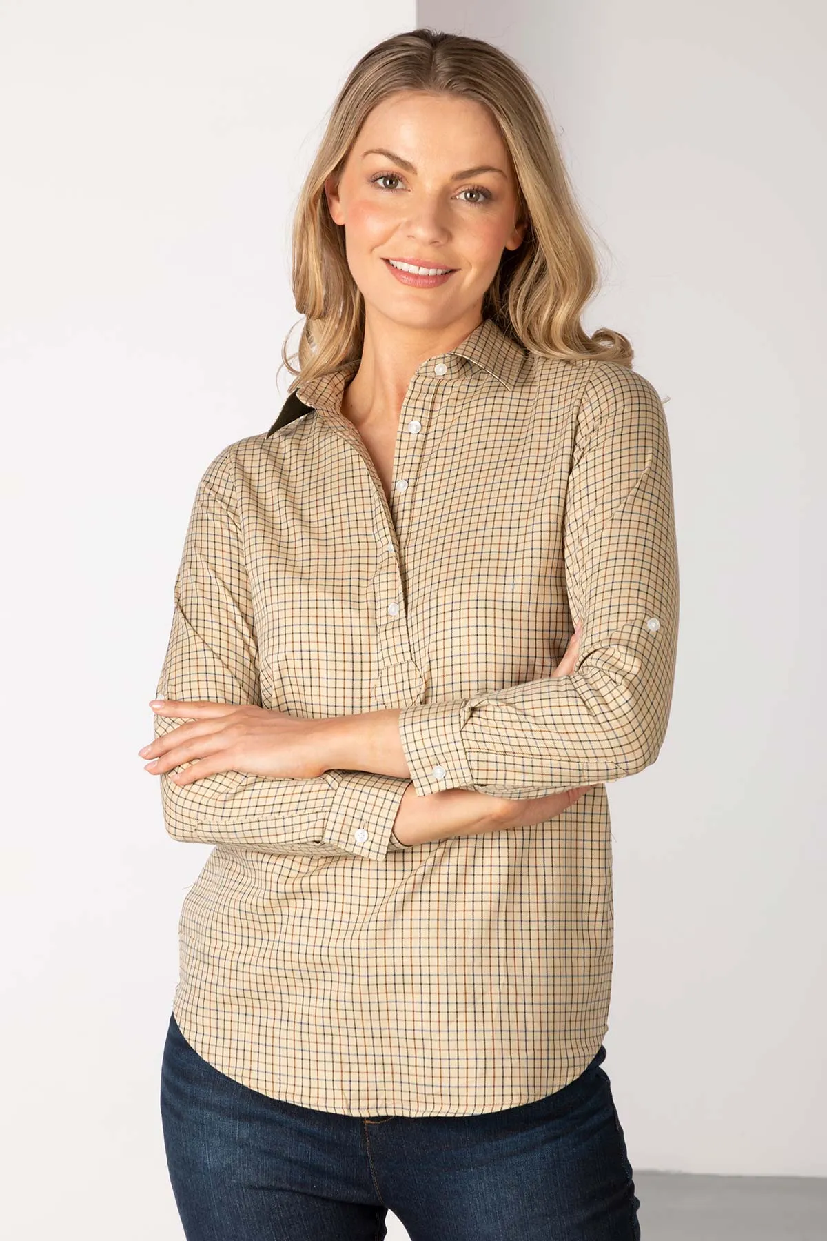Ladies Hannah Country Overhead Shirt - Poacher