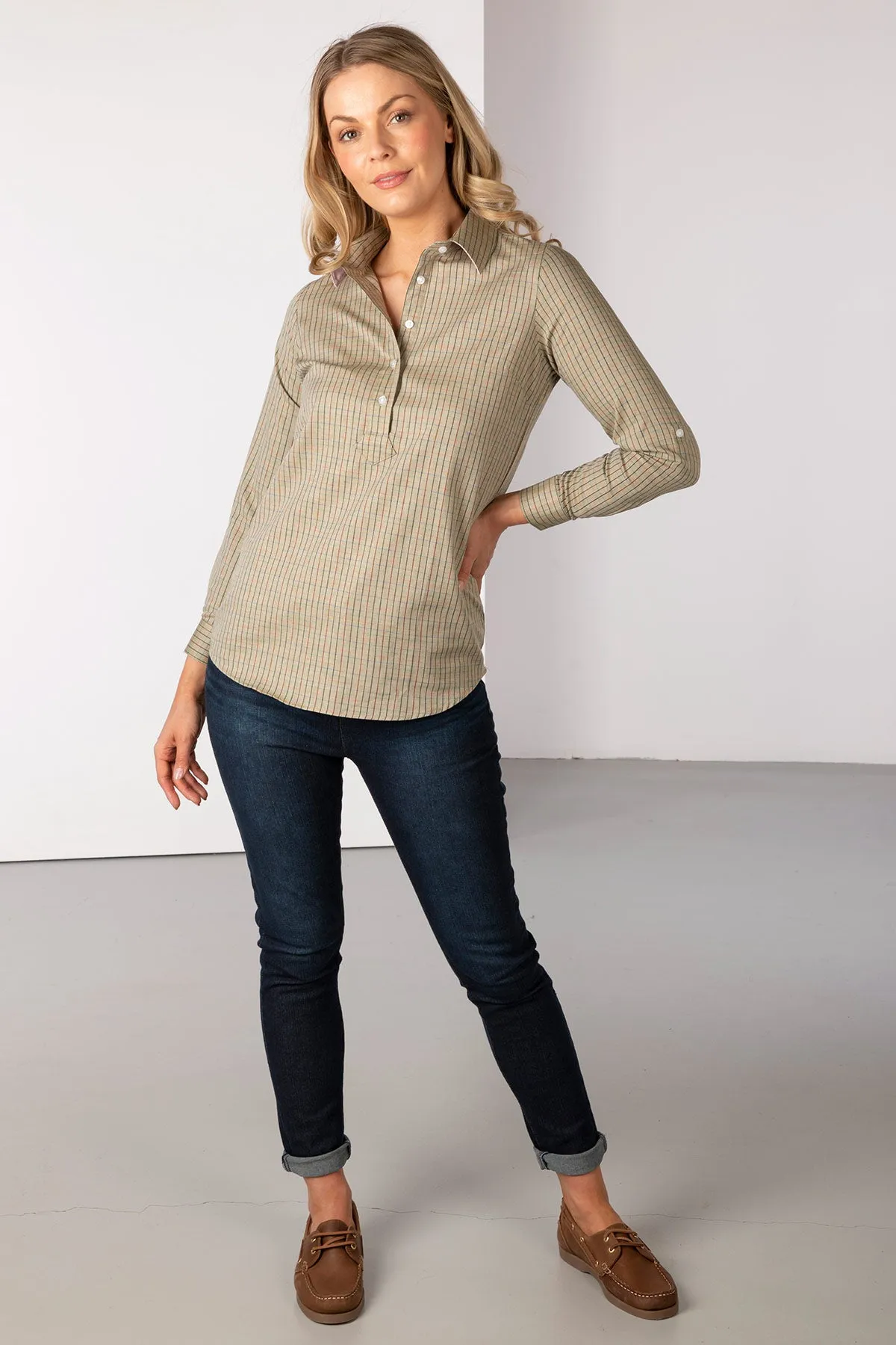Ladies Hannah Country Overhead Shirt - Poacher